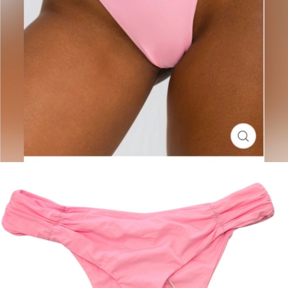 Pink Bikini Bottoms - Solid Light Pink
